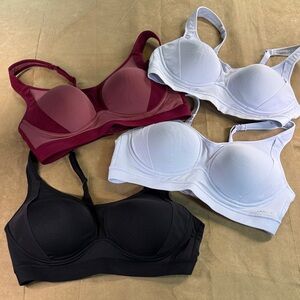 Jockey Women's Bra Collection - 2 Light blue, black, Burgundy